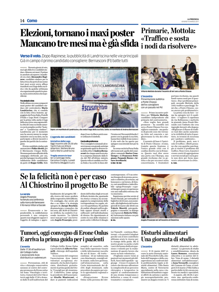 La Provincia di Como 10 marzo 2017